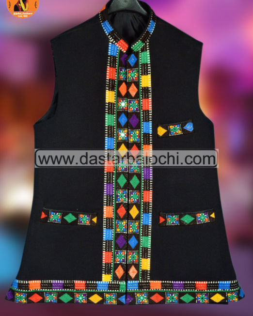 Black Bukhti Style waistcoat